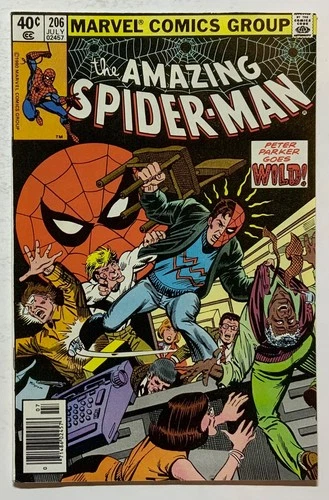The AMAZING SPIDER MAN # 206 Copper Age VF 1980 MARVEL Comics EC