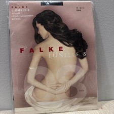 FALKE LUNELLE 8 DEN TIGHTS ULTRA -TRANSPARENT SHIMMER SIZE-III M/L BLACK