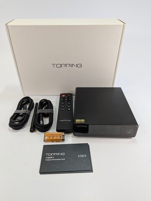 Topping E50 II DAC AK4497S   Hi Res USB/Optical/Coax   DSD512 PCM768   RCA/TRS