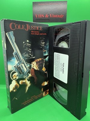 Cole Justice VHS 1989 Obscure DTV Revenge Action Simitar VHS Rare