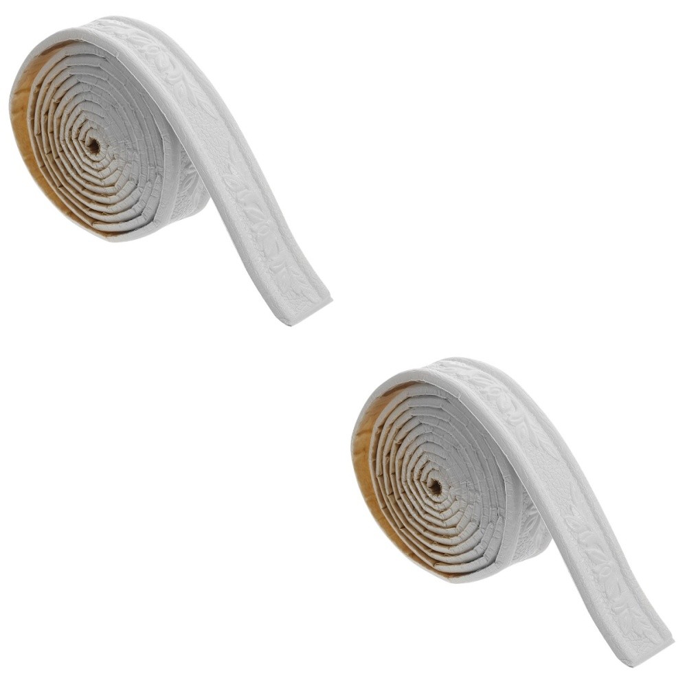 2 Rolls Waistline Sticker Wall Decorative Molding Trim Self-adhesive Strip