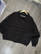 Valentino Black VLTN Logo Zip Up Sweatshirt Jacket Size 56 XXL-XXXL