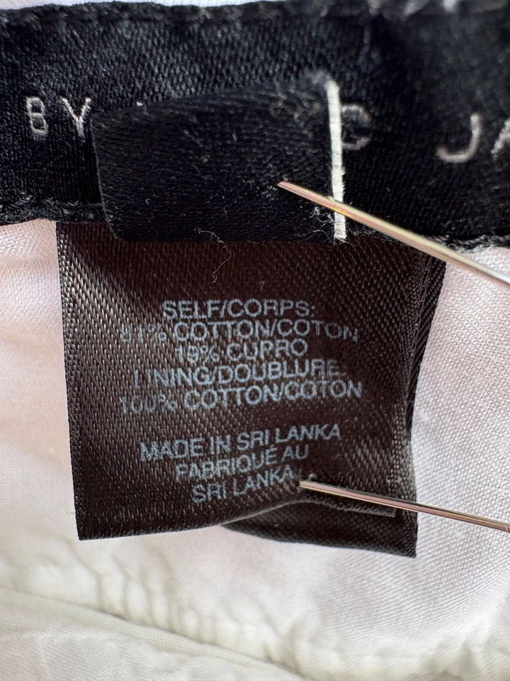 Camisola para mujer Marc By Marc Jacobs blanca de algodón forrada con lazo talla 0 Foto 4 de 4