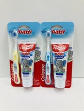 Colgate Baby Training Toothpaste Toothbrush Kit, Mild Fruit Flavor EXP 7/27