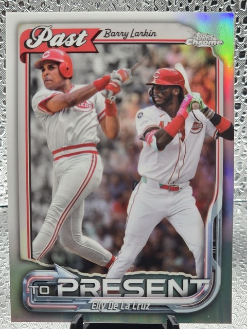 2026 Topps Chrome - Barry Larkin/Elly De La Cruz #PTP-5 Past to Present Reds