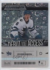 2023 Upper Deck Credentials Debut Ticket Access 948/999 Tier 1 Ty Emberson 0wp8