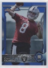 2015 Topps Chrome Rookies Blue Refractor 17/199 Cody Fajardo #199 03yj