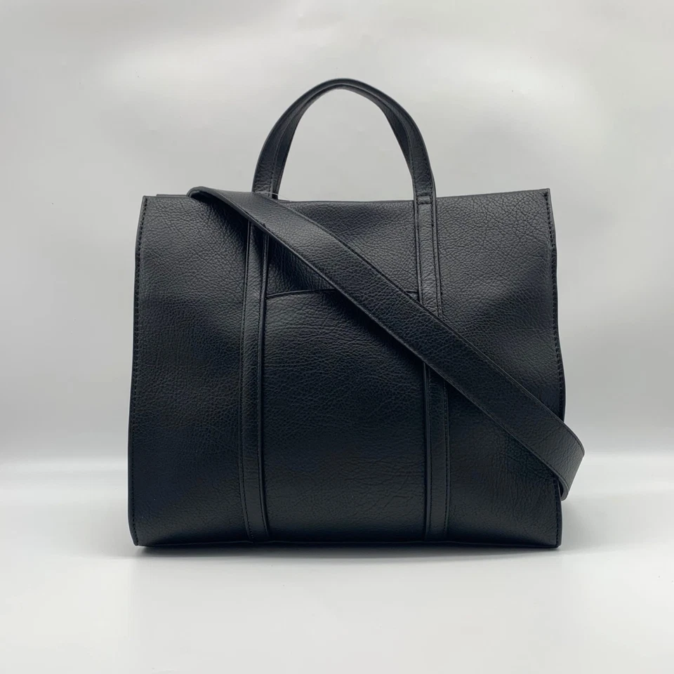 Style & Co Black Medium Boxy Tote - Imagem 2 de 4