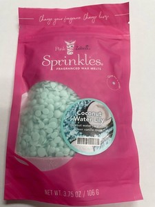 NEW! Pink Zebra - Coconut Water Lily - Wax Melt Sprinkles-3.75 oz Corporate Bag