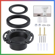 RV Toilet Seal Kit 3 Inch Flange Black For 300 310 320 Series Camper
