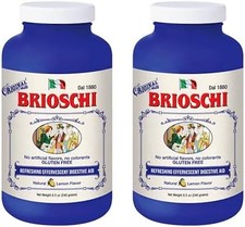 Brioschi Lemon Effervescent Antacid 8.5oz 2 Pack,
