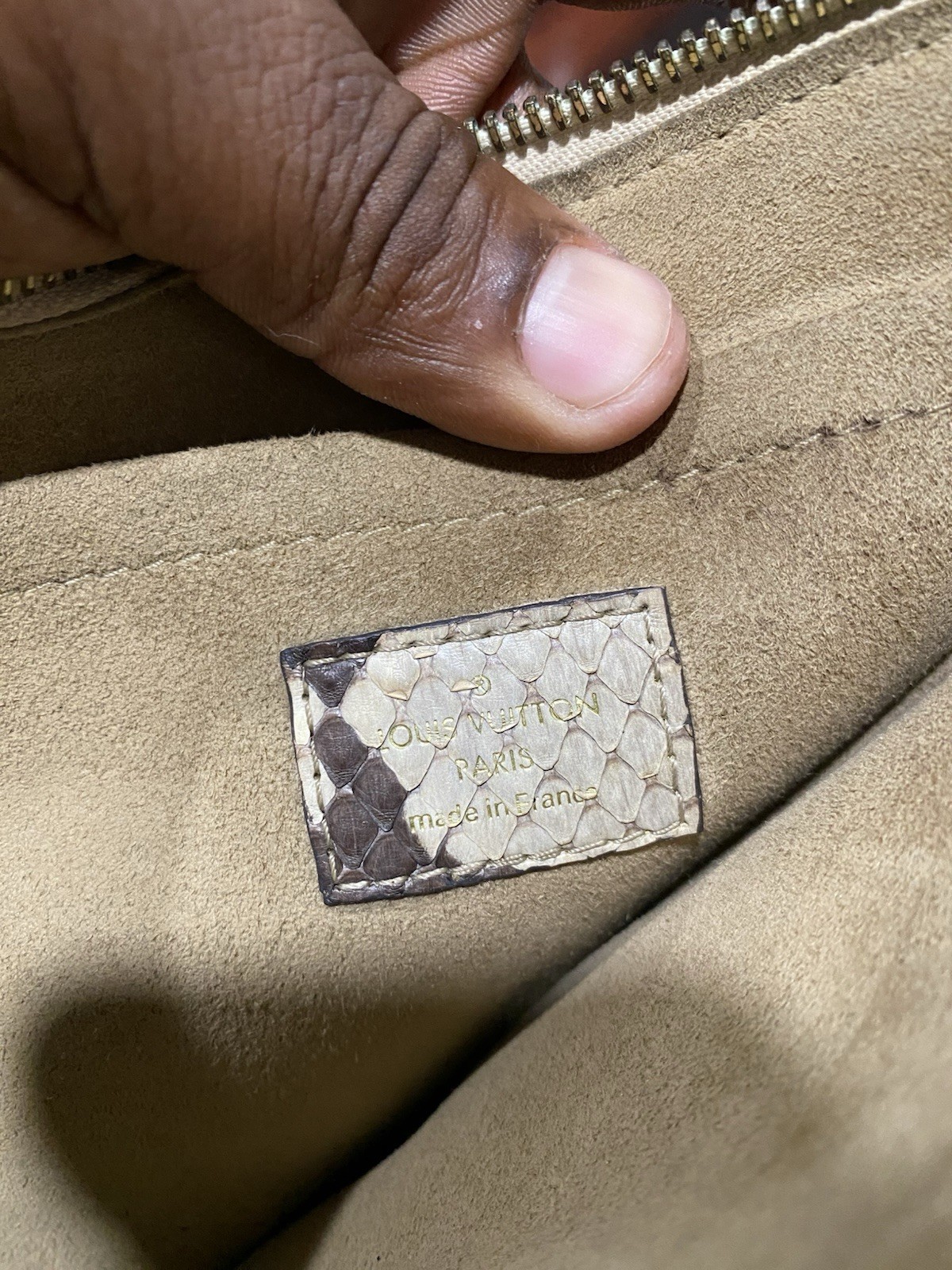 Louis Vuitton Python Daily Pouch Monogram Emprein… - image 5