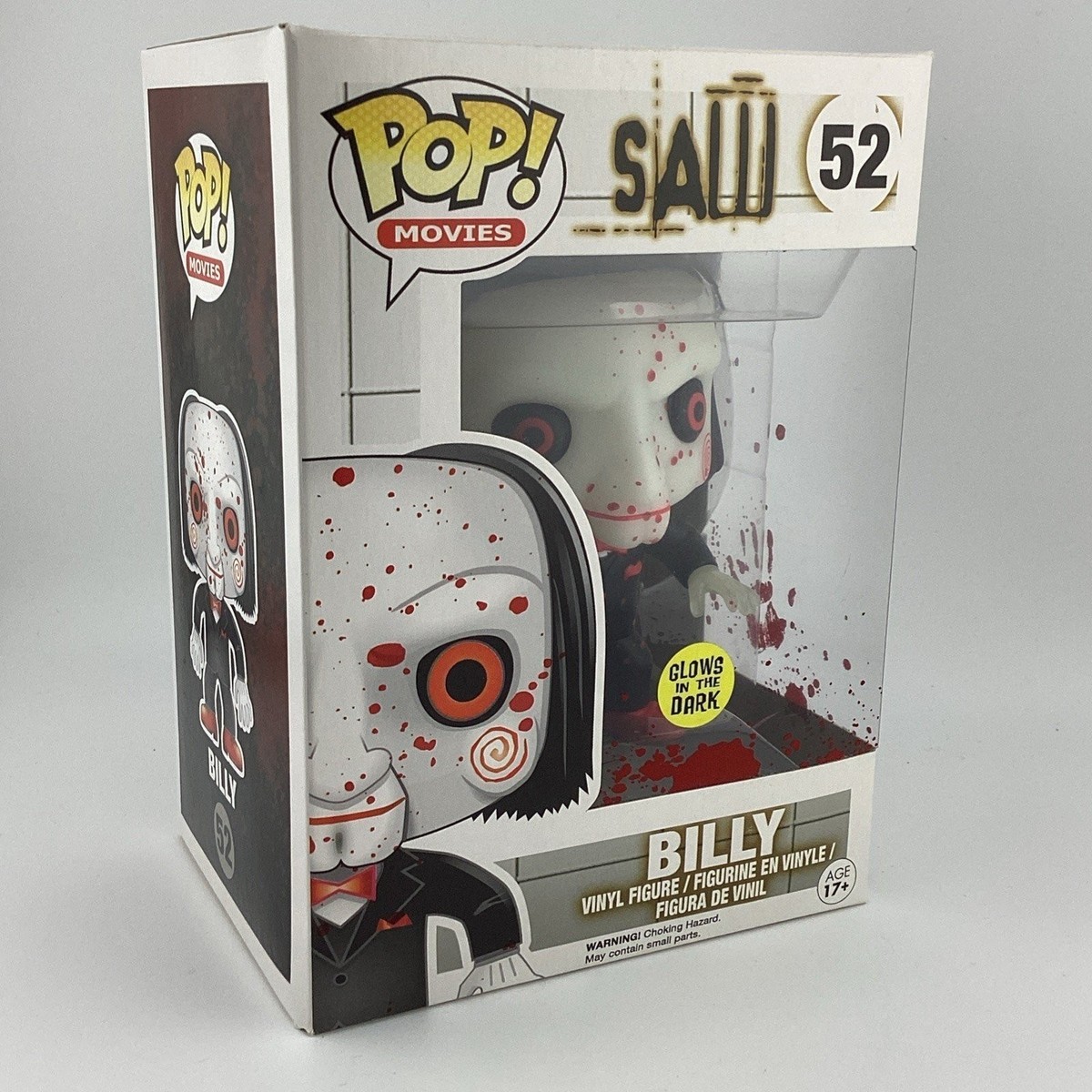 激レア‼️【FunkoPoP!52】『SawBILLY』新品未開封品 血飛沫ver Funko Pop! Movies SAW Billy the Puppet (Bloody Glow) Figure
