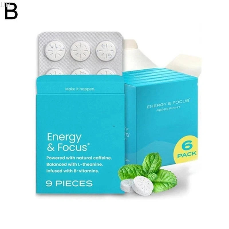New Sugar Free Focus Mints with Vitamin B12 & L-theanine Ene