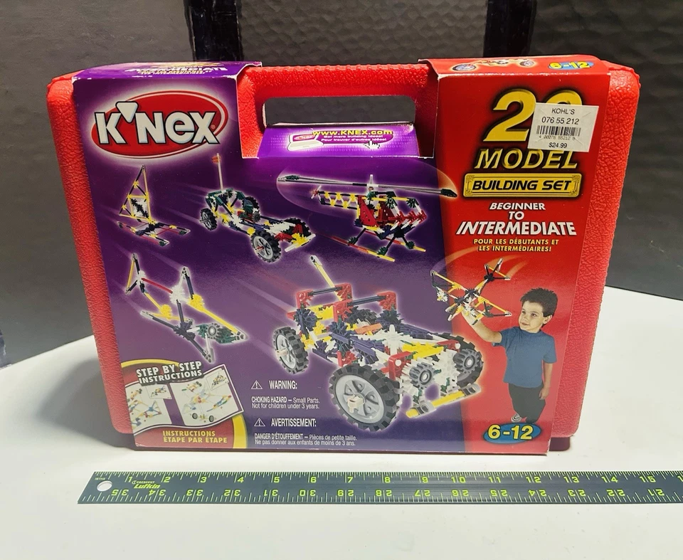K'Nex 20 Model Building Set Beginner Intermediate 12030 Vehicles-New Sealed - Image 2 of 4