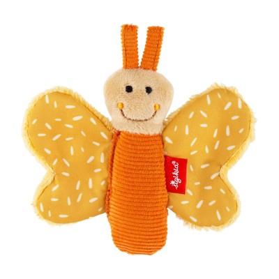 43372 SIGIKID Greifling Schmetterling Baby Activity Toys gelb-orange/Schmetterli