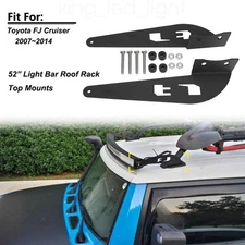 NEW For 07-14 Toyota FJ Cruiser 52" Straight/Curved LED Light Bar Mount Brackets