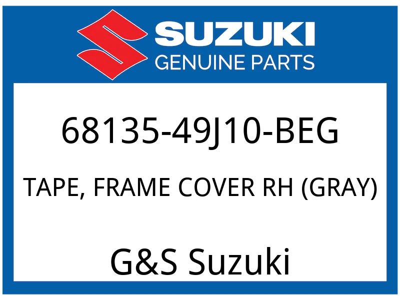 TAPE, FRAME COVER RH (GRAY)