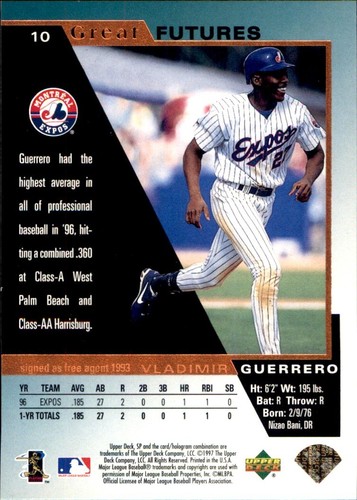 Vladimir Guerrero ⚾ Collection MLB AU CHOIX 1996 - 1999 EXPOSITIONS DE MONTRÉAL ⚾ SÉNATEUR - Photo 69 sur 203