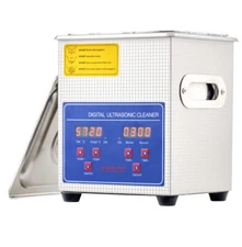 CREWORKS Ultrasonic Cleaner with Heater and Timer, 1/2 gal Digital Sonic Cavi...