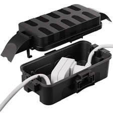 Outdoor Electrical Box Waterproof w/Detachable Shield Covers, IP55 Waterproof Ex