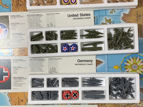 VINTAGE Axis & Allies Board Game 1984 Milton Bradley 100% Complete Excellent!! - Picture 11 of 22