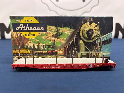 Athearn HO ATSF (Santa Fe) #93367 50’ Steel Flat Car 1434 | eBay