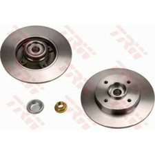 TRW 2x Bremsscheibe hinten 249 Voll für Peugeot 307 3A/C 3H 3E Citroën C4