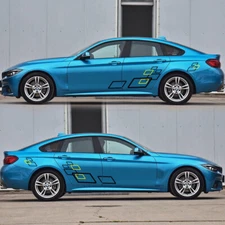 Car Decal Vinyl Sticker Side Body Square Shape Graphic Decor Auto Accessories