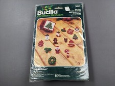 Bucilla Christmas Heirloom Tree Trimmings Plastic Canvas 14 Mini Ornaments