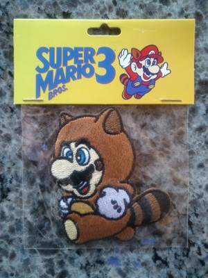 SUPER MARIO BROS. 3 MARIO WASCHBÄR PROMO AUFNÄHER PATCH NINTENDO NEU/OVP RAR
