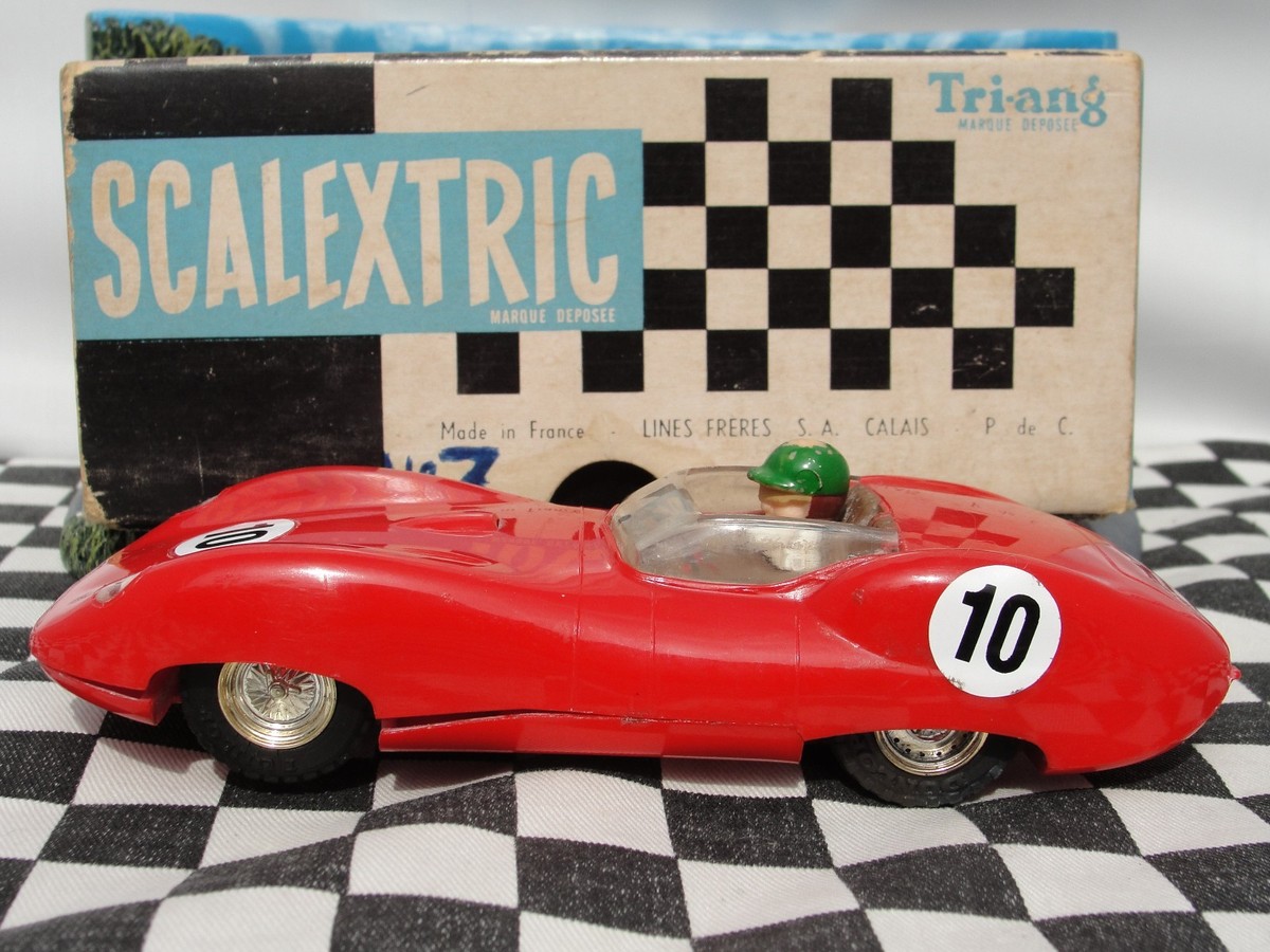 Scalextric Tri ang Slot Car 1:32 LISTER JAGUAR C56 Made in France