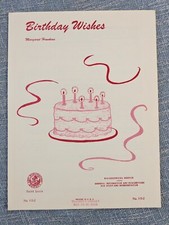 Birthday Wishes by Margaret Hawkins Art Publication Society 1972 