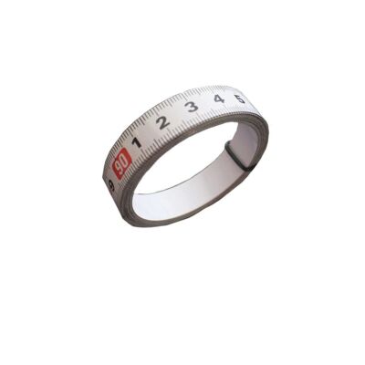 White Carbon Steel Track Ruler Metric Scale Miter Self Adhesive Measure ...