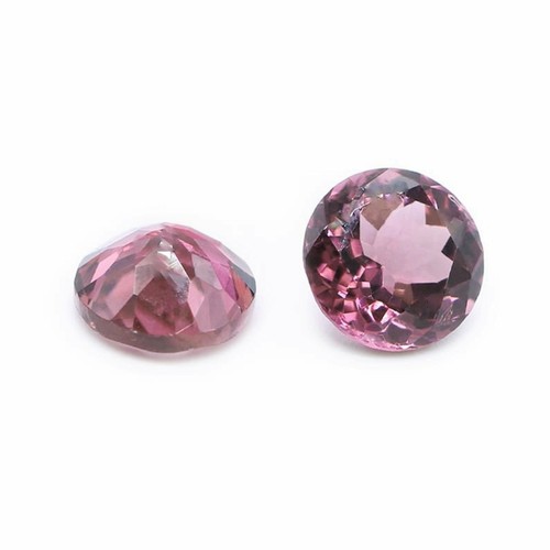 Pink Tourmaline 5mm Round Cut Natural Pink Gemstone - Picture 2 of 2