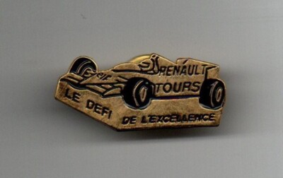 pin's RENAULT 19 CABRIOLET ANNAY SOUS LENS AUTO DIESEL version bleue