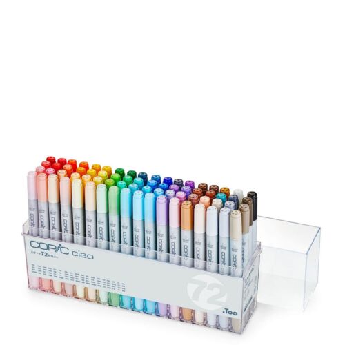 Too Copic Ciao Start 72 Color Set Made in Japan Multicolor Illustration Marker - Afbeelding 1 van 7
