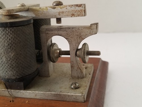Antique Victorian Partrick & Carter Telegraph Key & Sounder PARTS OR REPAIR - Zdjęcie 19 z 23