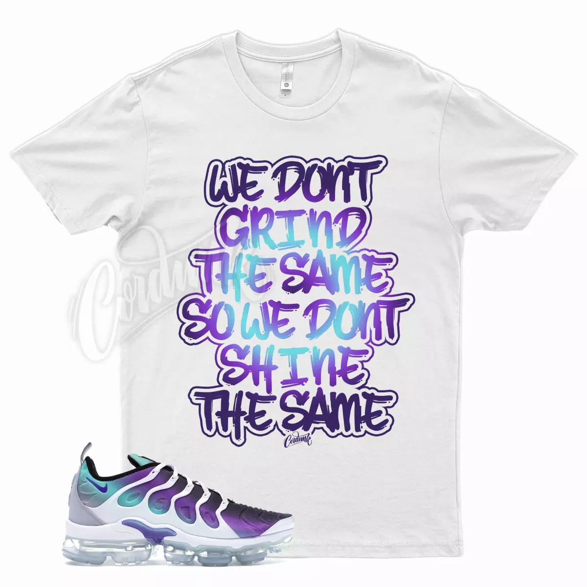 GRIND T Shirt for N Air Vapormax Plus Grape Fierce Purple Aurora
