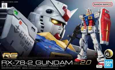 RG RX-78-2 ガンプラ 1/144 ver.2 IN HAND* RG Gundam RX-78-2 Ver.2.0 model kit 1/144 scale BANDAI