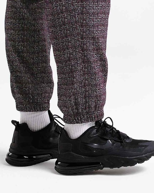 nike air max react 270 triple black