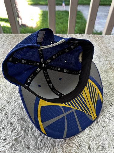 New Era 59FIFTY Golden State Warriors SnapBack Hat Cap One Size Velvet Bill Blue - Picture 4 of 5