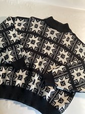 Vintage 80s For Situations Womens M Acrylic Knit Pullover Sweater Crewneck