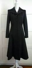Cappotto vintage anni '70 nero tg. 44 (moderna 40/42) gabardine?