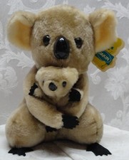 Vintage 1978 Koala Bear Dakin Nature Babies 10" Plush Stuffed Toy With Baby TAGS