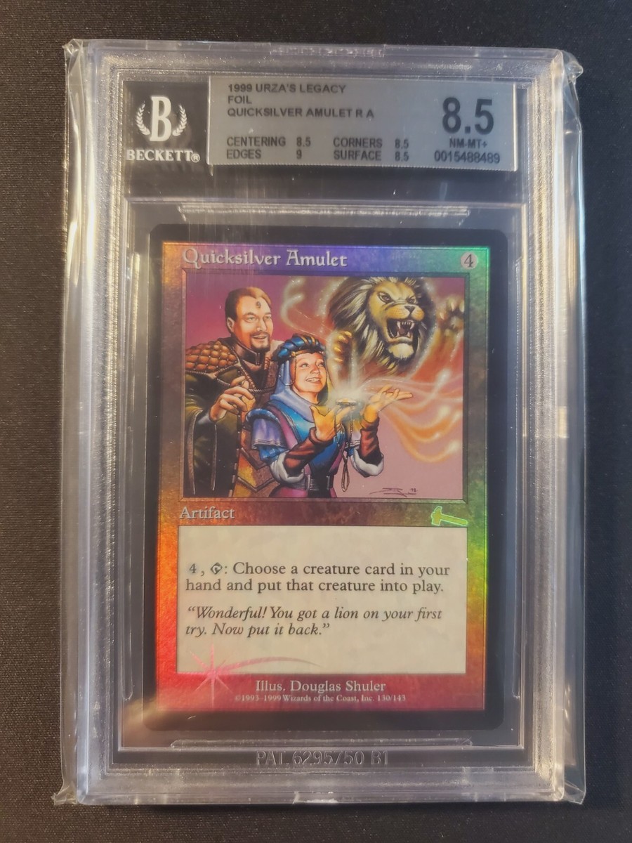 Quicksilver Amulet FOIL BGS 8.5 [Urza's Legacy] Mtg Magic Free Tracking!