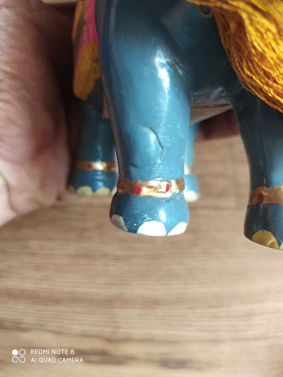 Rare old Air India Mascot Maharajah on elephant statue of Rare old Air India Mascot Maharajah on elephant statue of