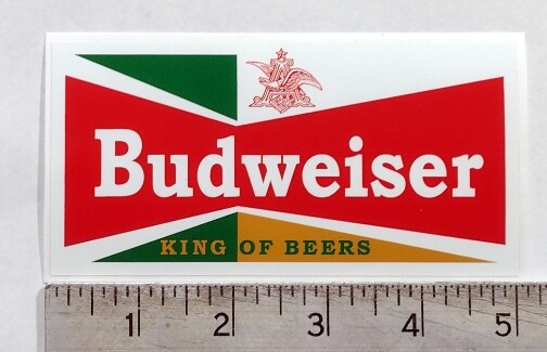 Budweiser Beer 1950s vintage old retro antique looking sticker