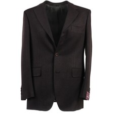 Sartoria Partenopea Dark Brown Micro Donegal Wool Sport Coat 40R Eu 50 NWT