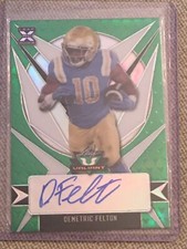 DEMETRIC FELTON 2021 Leaf Valiant AUTOGRAPH #51/99 UCLA Cleveland BROWNS RB 